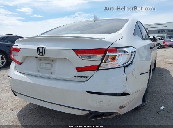 1HGCV1F36KA009144 2019 HONDA ACCORD Белый Вид спереди