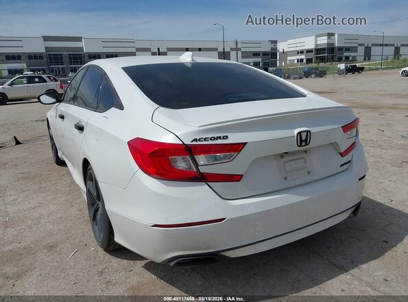 1HGCV1F36KA009144 2019 HONDA ACCORD Белый Задняя левая четверть