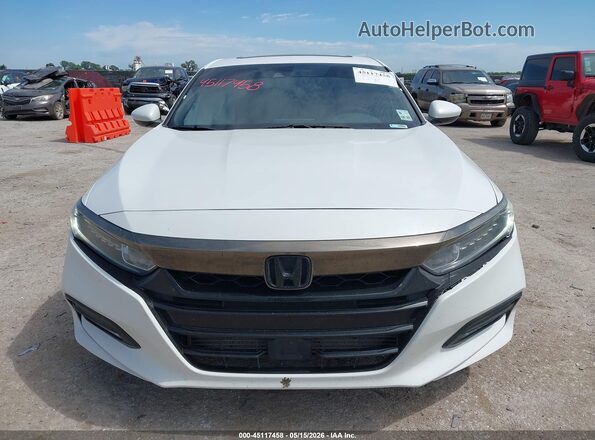 1HGCV1F36KA009144 2019 HONDA ACCORD Белый Вид щитка приборов
