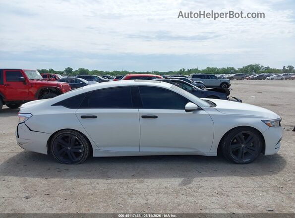1HGCV1F36KA009144 2019 HONDA ACCORD Белый Вид задней части салона