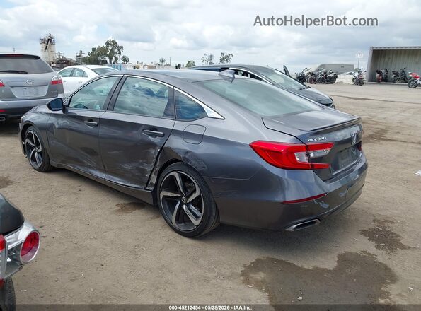 1HGCV1F36KA081977 2019 HONDA ACCORD Gray 