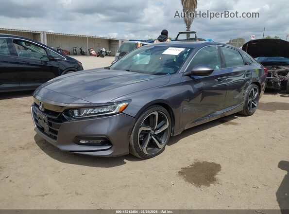 1HGCV1F36KA081977 2019 HONDA ACCORD Gray 