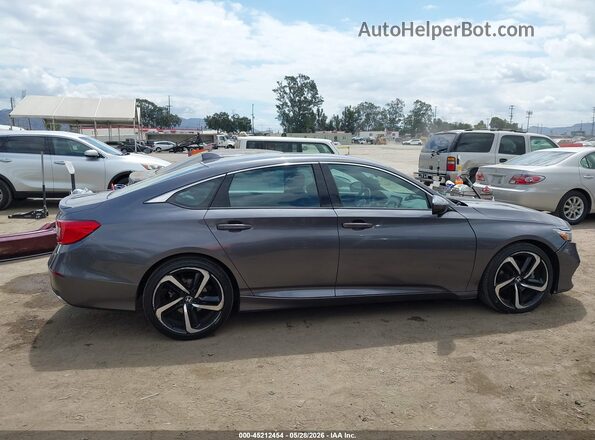 1HGCV1F36KA081977 2019 HONDA ACCORD Gray 