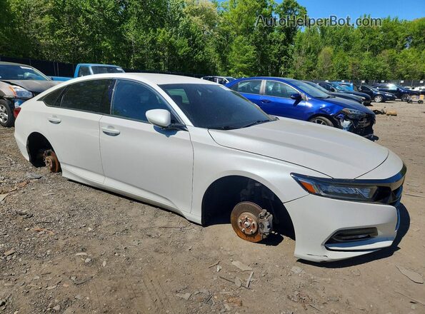 1HGCV1F36KA088475 2019 HONDA ACCORD White Delantero derecho