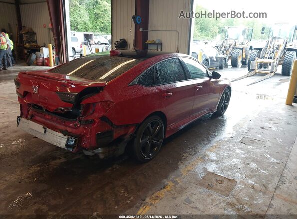 1HGCV1F36KA127064 2019 HONDA ACCORD Red Trasero derecho