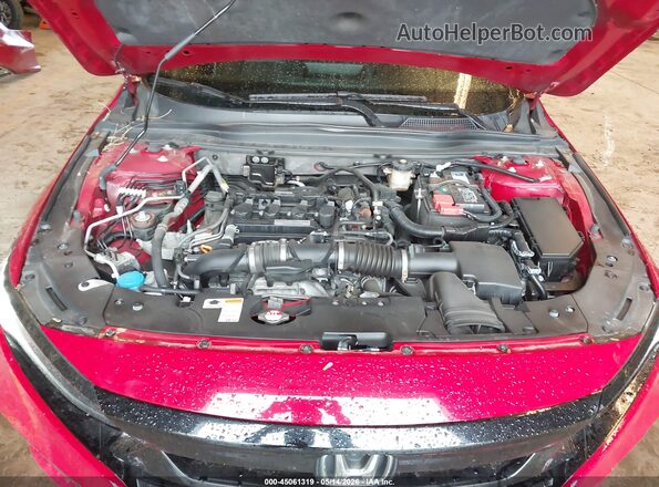 1HGCV1F36KA127064 2019 HONDA ACCORD Red Vista trasera