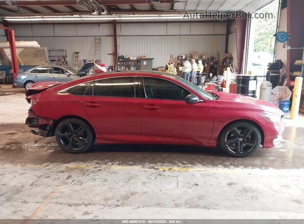 1HGCV1F36KA127064 2019 HONDA ACCORD Red Vista interior de 360 grados