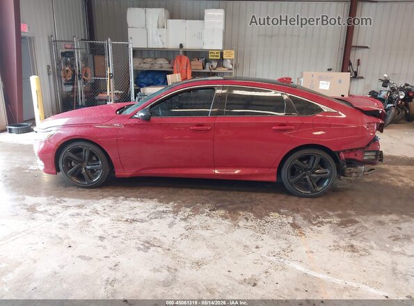 1HGCV1F36KA127064 2019 HONDA ACCORD Red 
