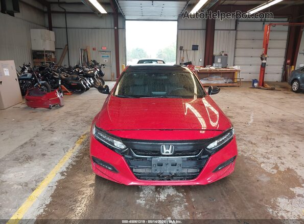 1HGCV1F36KA127064 2019 HONDA ACCORD Red Vista interior trasera