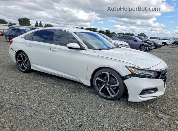 1HGCV1F36LA034059 2020 HONDA ACCORD Белый Передняя правая четверть
