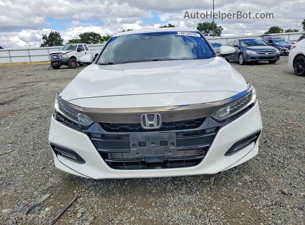 1HGCV1F36LA034059 2020 HONDA ACCORD Белый Вид спереди