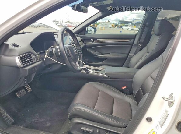 1HGCV1F36LA034059 2020 HONDA ACCORD Белый Вид салона спереди