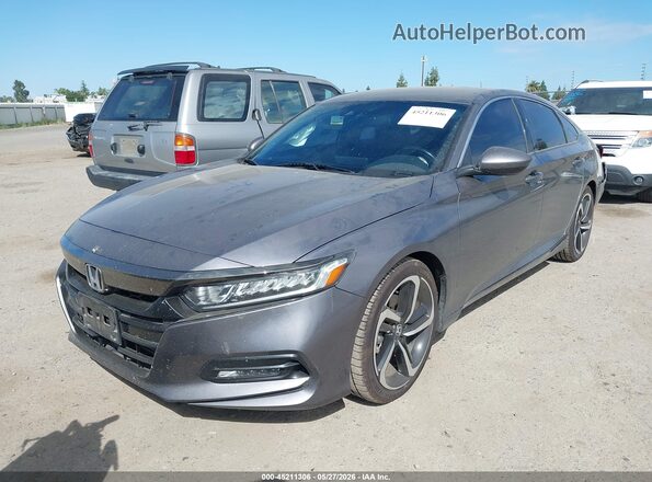 1HGCV1F36LA072679 2020 HONDA ACCORD Gray Vista tres cuartos delantera izquierda