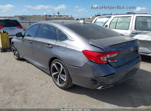 1HGCV1F36LA072679 2020 HONDA ACCORD Gray Trasero izquierdo
