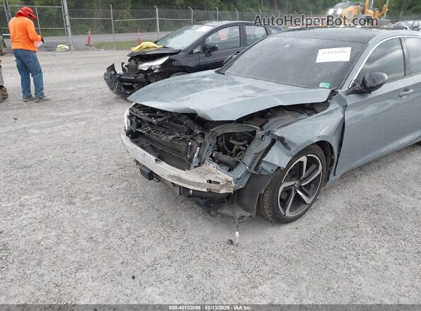 1HGCV1F36MA022205 2021 HONDA ACCORD Серый Вид спереди