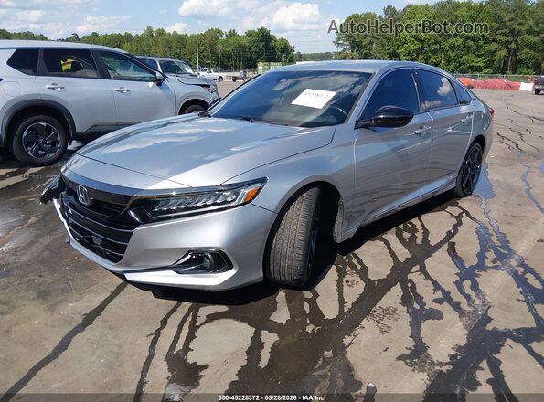 1HGCV1F36MA030854 2021 HONDA ACCORD Silver Front left