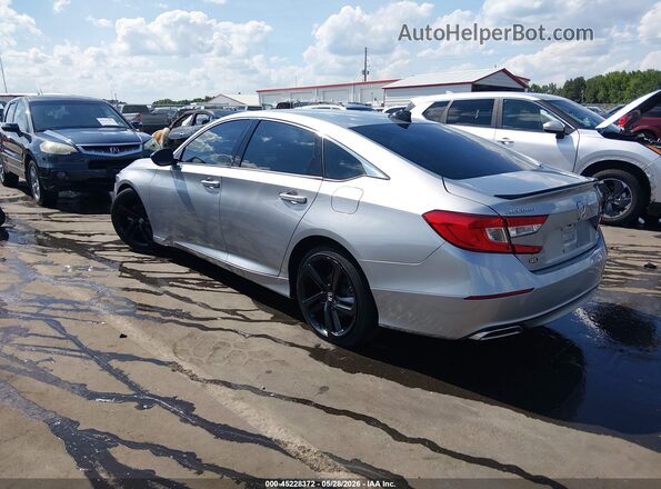 1HGCV1F36MA030854 2021 HONDA ACCORD Silver Rear left