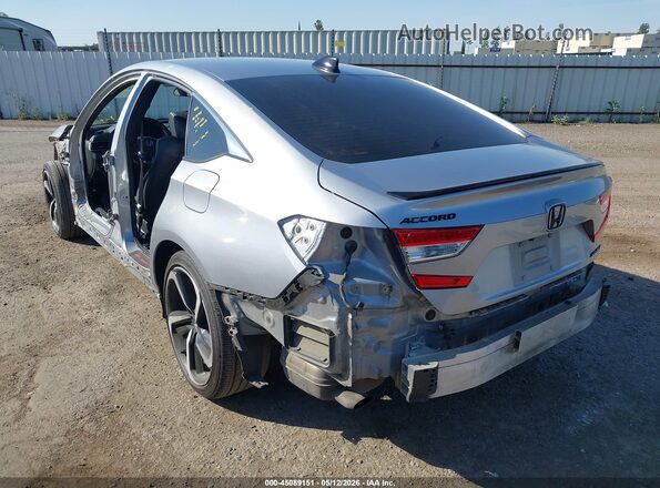 1HGCV1F36MA097650 2021 HONDA ACCORD Серый Задняя левая четверть