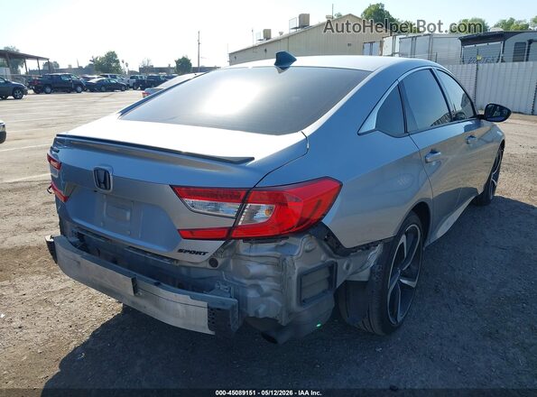 1HGCV1F36MA097650 2021 HONDA ACCORD Серый Задняя правая четверть