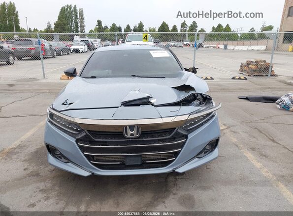 1HGCV1F36NA021301 2022 HONDA ACCORD Light Blue Вид спереду
