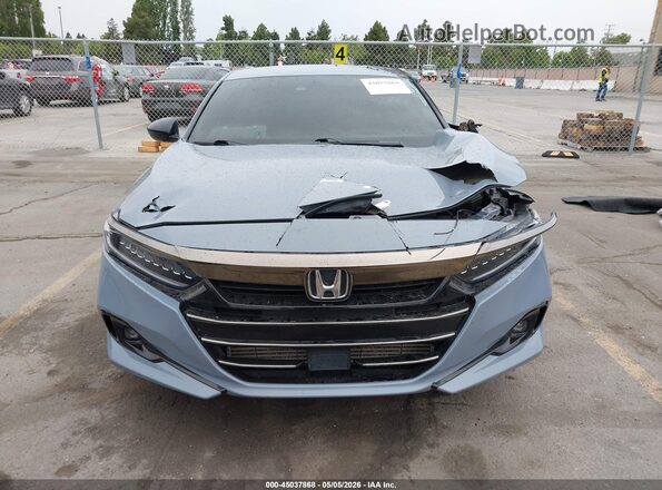 1HGCV1F36NA021301 2022 HONDA ACCORD Light Blue Вид панелі приладів