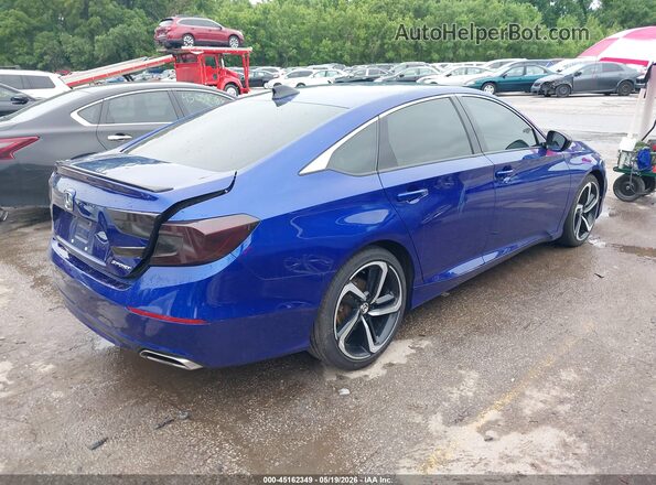 1HGCV1F36NA039913 2022 HONDA ACCORD Синий Задняя правая четверть