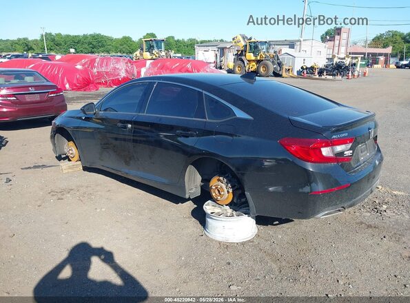 1HGCV1F36NA040155 2022 HONDA ACCORD Black წინა ხედი