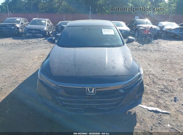 1HGCV1F36NA040155 2022 HONDA ACCORD Black წინა პანელის ხედი