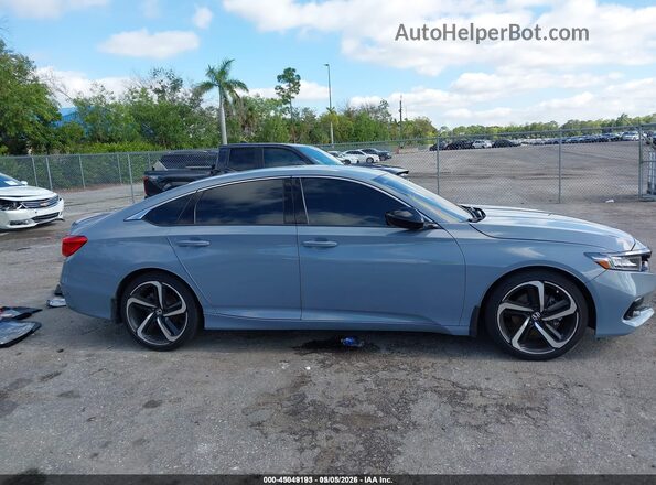 1HGCV1F36NA083880 2022 HONDA ACCORD Серый Вид задней части салона