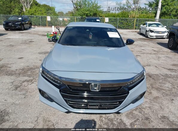 1HGCV1F36NA083880 2022 HONDA ACCORD Серый Вид спереди