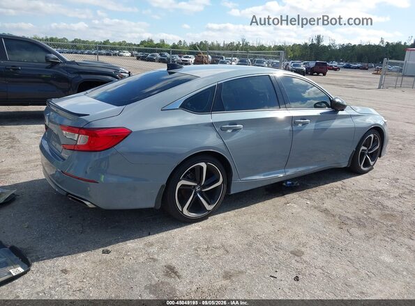 1HGCV1F36NA083880 2022 HONDA ACCORD Серый Задняя правая четверть