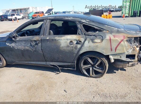 1HGCV1F36NA110267 2022 HONDA ACCORD Черный Вид спереди