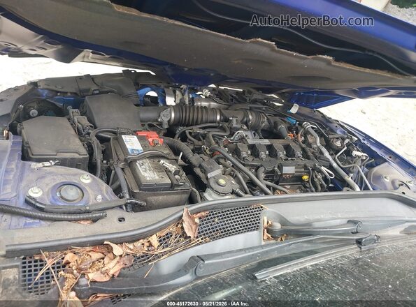 1HGCV1F37JA071313 2018 HONDA ACCORD Blue Widok z tyłu