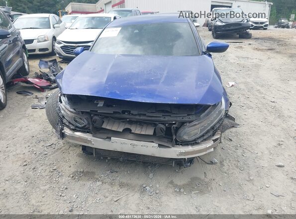 1HGCV1F37JA071313 2018 HONDA ACCORD Blue Widok z przodu