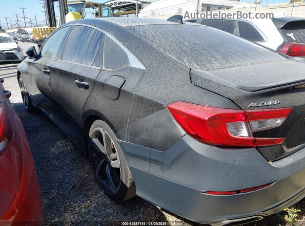 1HGCV1F37JA225616 2018 HONDA ACCORD Black Задня ліва чверть