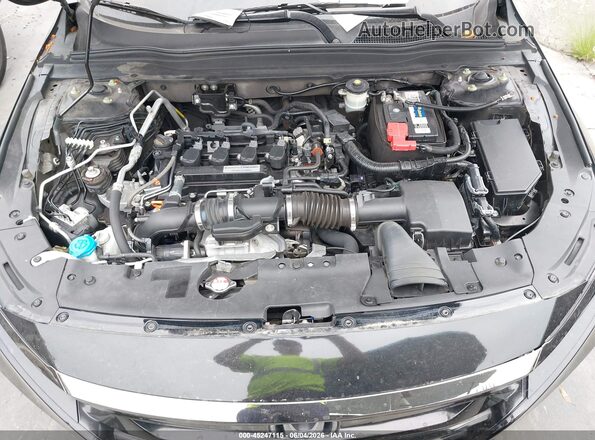 1HGCV1F37JA225616 2018 HONDA ACCORD Black Вид ззаду