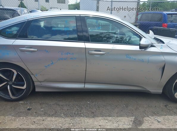 1HGCV1F37JA263721 2018 HONDA ACCORD Серебряный 