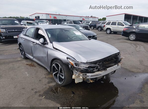 1HGCV1F37KA027121 2019 HONDA ACCORD Gray Vista frontal