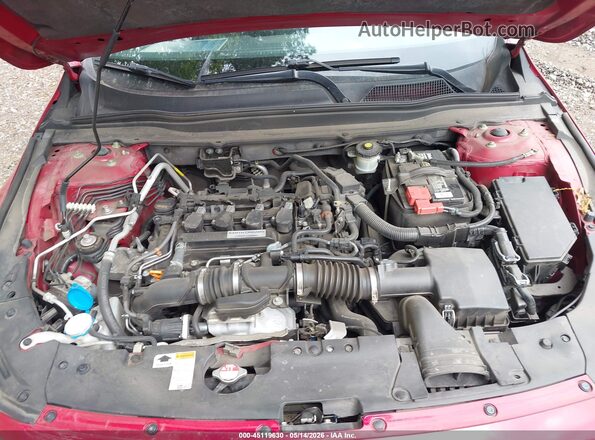 1HGCV1F37KA118132 2019 HONDA ACCORD Красный Вид сзади