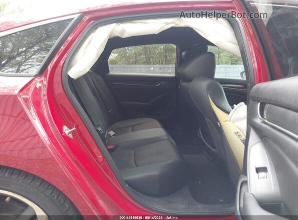 1HGCV1F37KA118132 2019 HONDA ACCORD Красный Вид наклейки с VIN-кодом