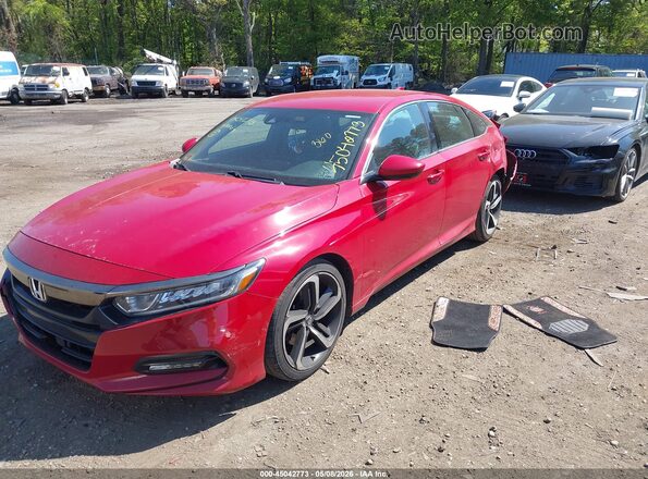 1HGCV1F37KA143970 2019 HONDA ACCORD Red 