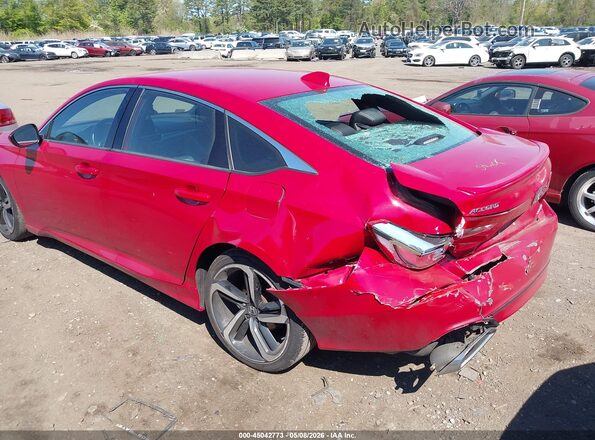 1HGCV1F37KA143970 2019 HONDA ACCORD Red 