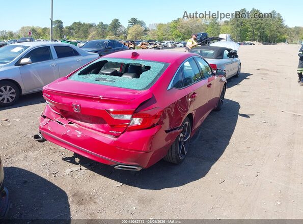 1HGCV1F37KA143970 2019 HONDA ACCORD Red 