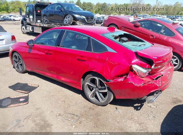 1HGCV1F37KA143970 2019 HONDA ACCORD Red 