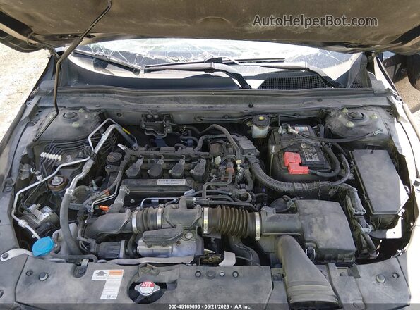 1HGCV1F37KA177326 2019 HONDA ACCORD Черный Вид сзади