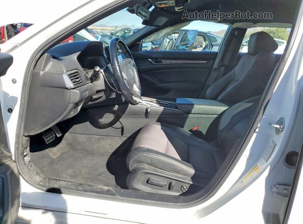 1HGCV1F37LA032465 2020 HONDA ACCORD Белый Вид салона спереди