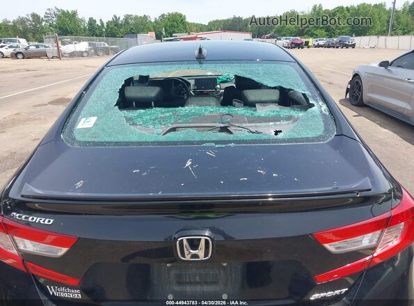 1HGCV1F37LA066566 2020 HONDA ACCORD Black Вид спереду