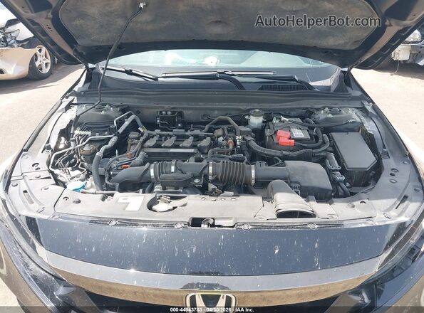 1HGCV1F37LA066566 2020 HONDA ACCORD Black Вид ззаду