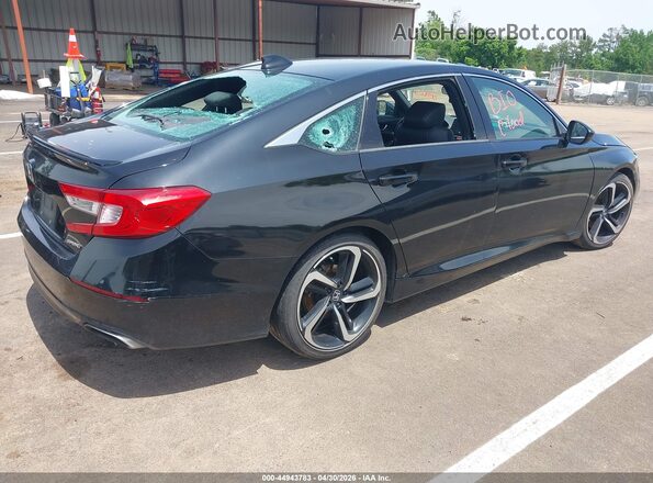 1HGCV1F37LA066566 2020 HONDA ACCORD Black Задня права чверть