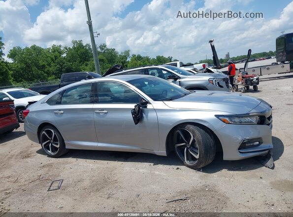1HGCV1F37LA069046 2020 HONDA ACCORD Silver Rear interior view